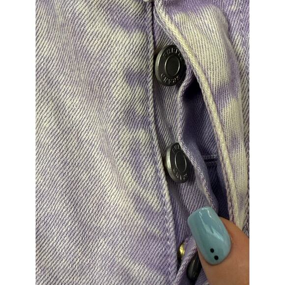 PURPLE BRAND Patch Repair Low Rise Jeans 'White' sz 28 L32 - Picture 13 of 14